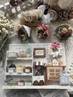 インテリア雑貨　ハンドメイド　ミニチュア ドールハウス　クリスマス　最終お値下げ