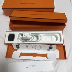 モグたん様専用AppleWatchHermès本体 、新品オレンジバンド 充電器