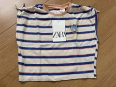 【未使用】ZARA キッズ ストライプ Tシャツ 92cmのサムネイル