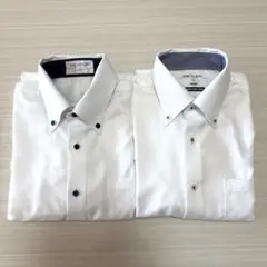 ORIHICA ホワイトワイシャツ 2枚セット M