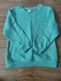 美品☆子供服☆無地トレーナー☆120サイズ☆緑