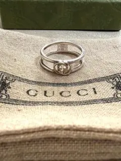 GUCCIグッチインターロッキングGGリング メンズ/レディース サイズ15