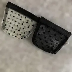 ハート柄ミニポーチ