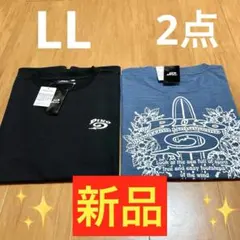 ✨新品❣️✨PIKO ★メンズTシャツ　2点セット　バックプリント　サーフ柄／LLのサムネイル