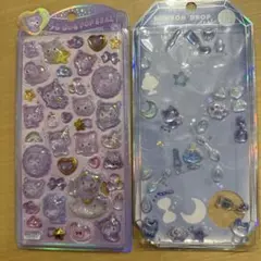 うるちゅるポップシール ベビークロミ ボンボンドロップシール よるねこ(少量)