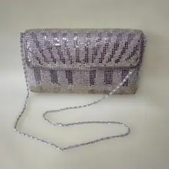 シルバー メタリックバッグ　2way