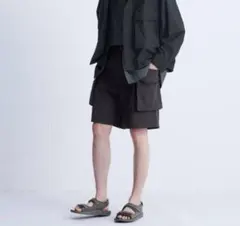 UNIQLO U パラシュートカーゴショーツ 467159 ブラック XS