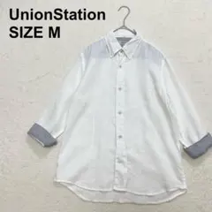 ユニオンステーション　メンズビギ　フレンチリネンシャツ　麻100%（1471）