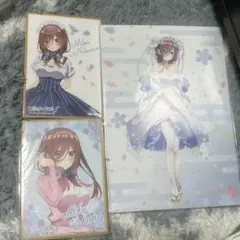 ☆五等分の花嫁☆ 中野三玖　1番くじイラストボード　 中野三玖　色紙セット