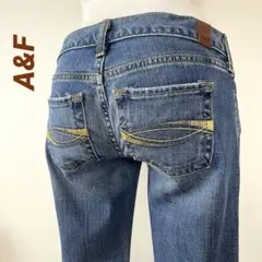 A&F アバクロ Y2K ローライズ フレアデニム 00R 平成ギャルのサムネイル