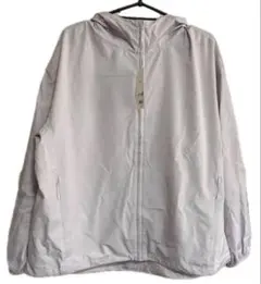 UNIQLO ポケッタブルUVカットパーカ ライトグレーLサイズ新品タグ付き