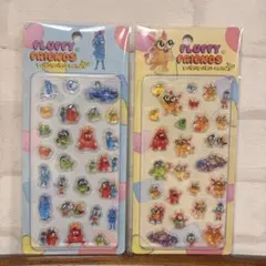 FLUFFY FRIENDS ぷくぷくキャンディシール 2種セット