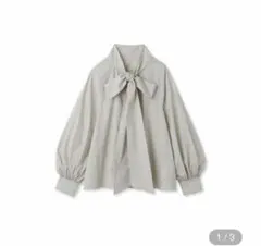 【新品未着用】ミラオーウェン✳︎2WAYリボンタイボリュームスリーブブラウス