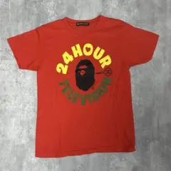 エイプ APE 24時間テレビ Tシャツ レッド Sサイズ 日本製