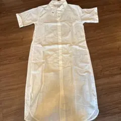 fifth アイボリー 半袖 シャツワンピース
