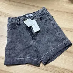デニムショートパンツ　黒　Mサイズ