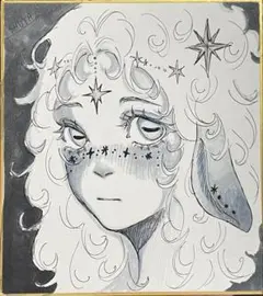 手描きイラスト原画 豆色紙6-1 - メルカリ