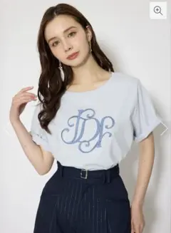 rienda RDロゴTシャツ ブルー ウェブ完売品のサムネイル
