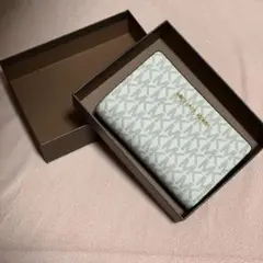 MICHAEL KORS 二つ折り財布 ホワイト/ベージュ