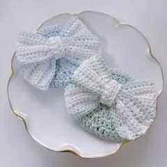 【ミントリボンベレー帽】にじぱぺっと　ぬい帽子　ぬい服　ベレー帽 10cmぬい