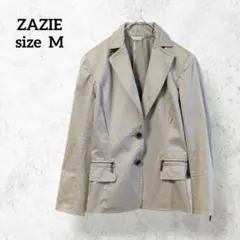 ザジ ストレッチジャケット ベージュ コットン混 大人カジュアル H0248