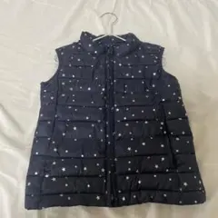 GAP 紺色　ダウンベスト　星柄　【110cm】