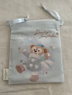 東京ディズニーシー　ダッフィーフレンズ ダッフィーとリーナ・ベルの巾着　未使用