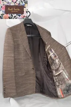 新品☆Paul Smith コレクション テーラードジャケット☆茶☆Lサイズ