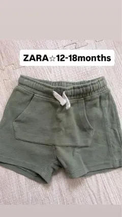 ZARA オリーブグリーン ショートパンツ 12-18ヶ月