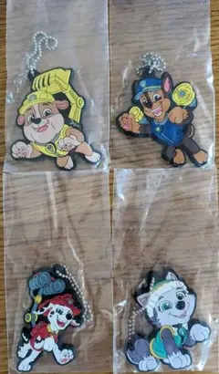 パウパトロール　チェイス　マーシャル　ラブル　エベレスト　ラバーキーホルダー