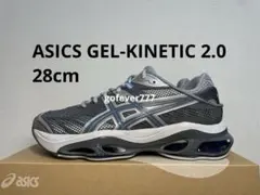 新品未使用 ASICS GEL-KINETIC 2.0 28cm グレーのサムネイル