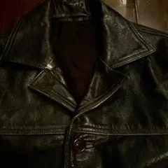 50's 〜 ヴィンテージ 茶芯 レザー カーコート ジャケット 40〜42程