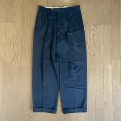 ダークグリーン　深緑　スラックス 古着　ビンテージ　パンツ