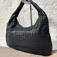 レイ様ボッテガ・ヴェネタ ワンショルダー ホーボー バッグ イントレチャート 黒