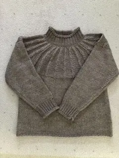 studio CLIP グレー ニットセーター ハイネック