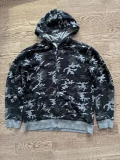 ポロラルフローレン　カモ　迷彩　ジップパーカー　短丈