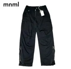 新品 mnml ミニマル ZIPPER DENIM CARGO PANTS 28