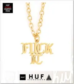 HUF FUCK IT ネックレス ゴールド系