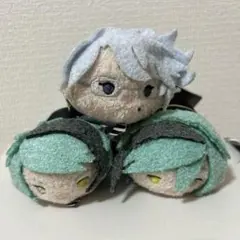 ツイステ ツムツム ぬいぐるみ アズール ジェイド フロイド タグ付き