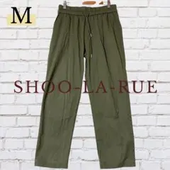 SHOO LA RUE カジュアルパンツ M カーキ 薄手 ウエストゴム