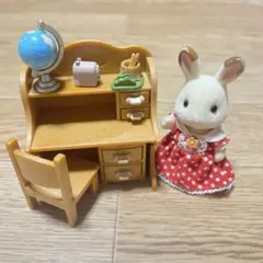 シルバニアファミリー　勉強机　家具　勉強机セット