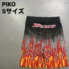 PIKO ショートパンツ　スイムショーツ　ファイヤー　y2k ストリート　Sのサムネイル