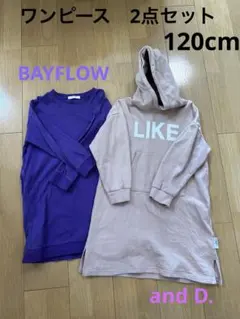 BAYFLOW 、and D. 長袖ワンピース 2点セット