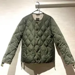 TAION タイオン キルティングダウンジャケット M オリーブ
