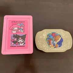 マイメロ＆クロミ 美女と野獣 小物入れ 缶 収納 セット
