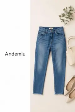 Andemiu アンデミュウ デニムパンツ ライトブルー ストレッチ スキニーのサムネイル