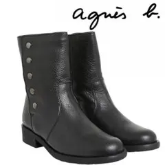 定価6.2万 . アニエスベー agne's b ニュープレッションブーツ 37