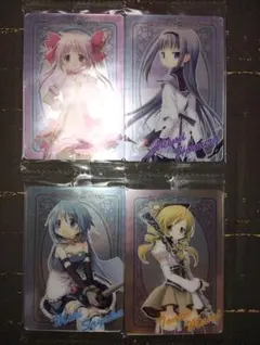 魔法少女まどか☆マギカ ウエハースカード no.7～no.10　4枚セット
