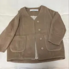 GREED international モヘア　ハーフ　コート　ベージュ