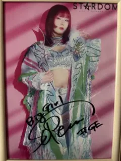 スターダム 安納サオリ直筆サイン入りポートレート - メルカリ
